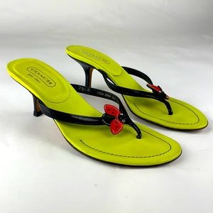 Womens coach lady bug shoes heels. Dorian Made In Italy. Size 7.5